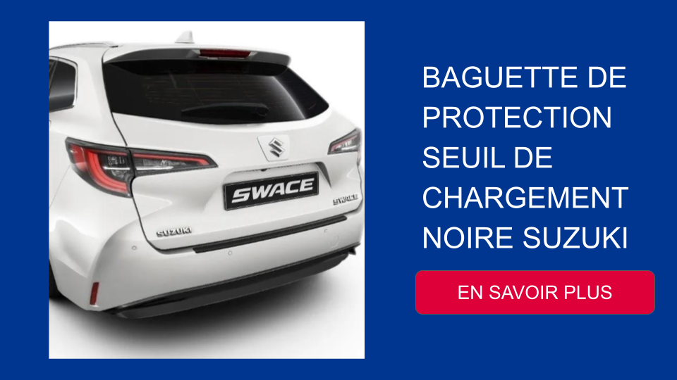 BAGUETTE DE PROTECTION SEUIL DE CHARGEMENT NOIRE SUZUKI